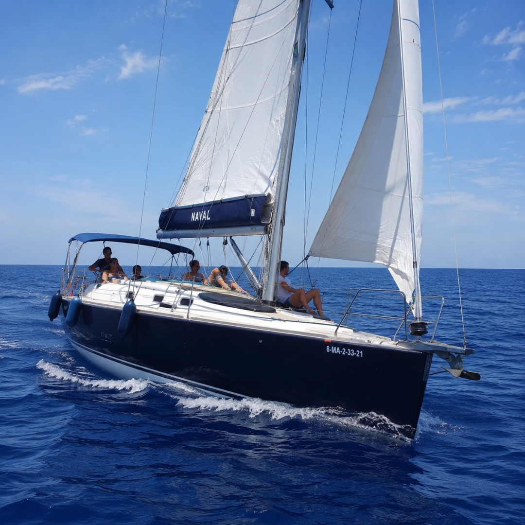 Naval Sailing Boat Barcelona 4 hours